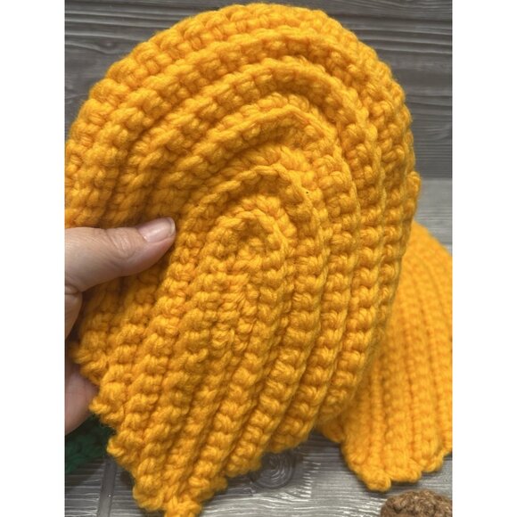 Crocheted Potholders 5 Trivets Fall Leaves Handmade Kitchen Autumn 8.5” X 6.5” - Picture 3 of 6